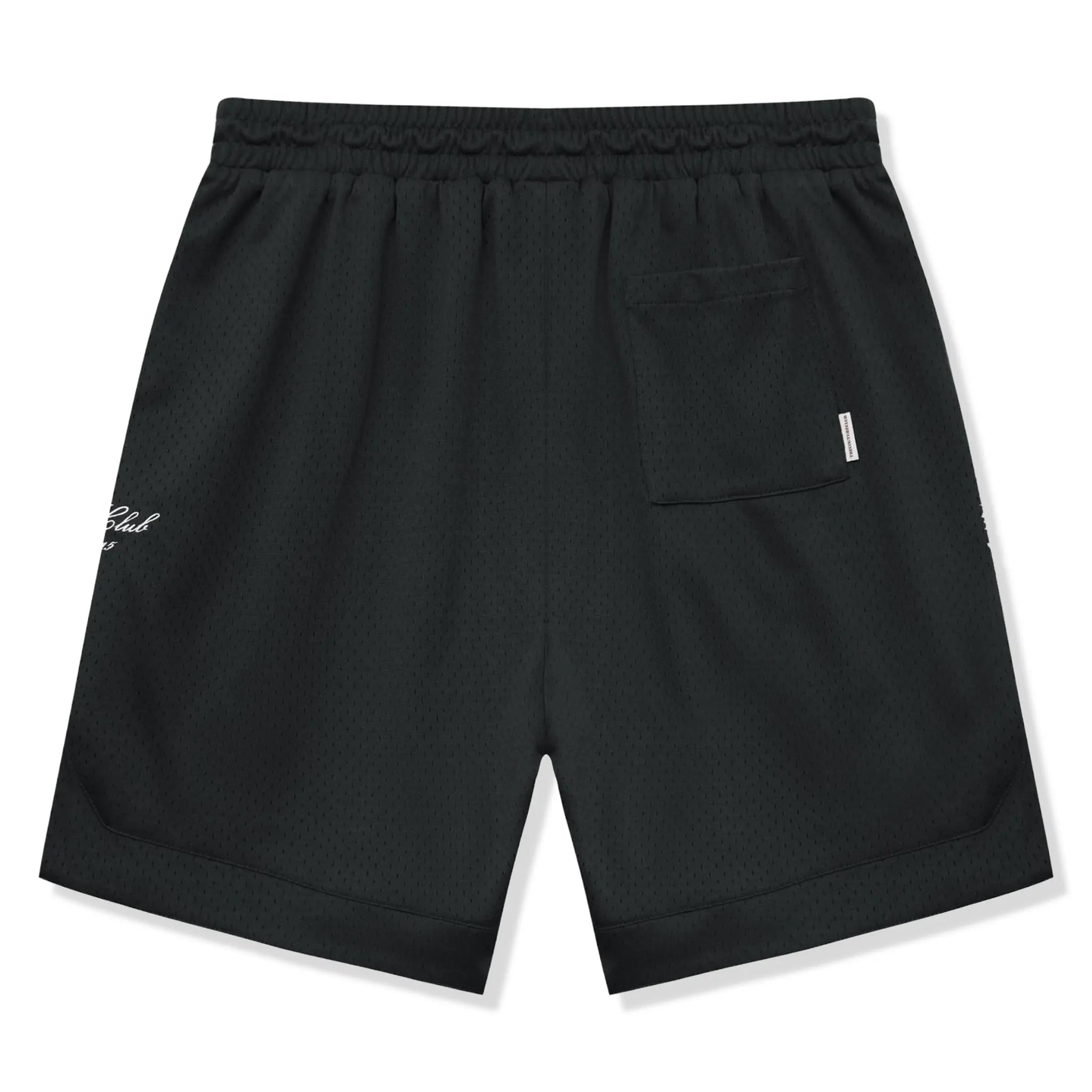 Back View of The Couture Club Airtex Black Shorts